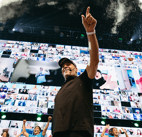 Tony Robbins on stage